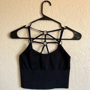 Black sports bra